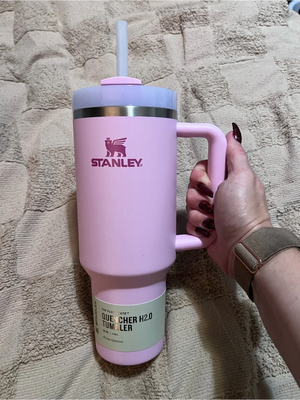 Stanley Cherry Blossom Quencher H2.0 Tumbler with Straw and Handle